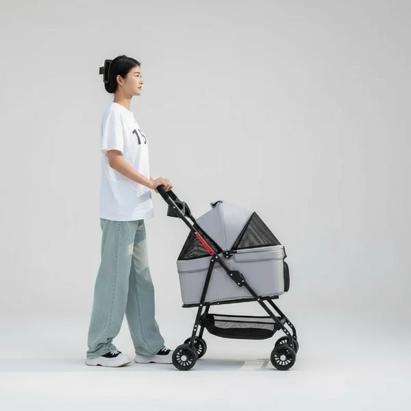 Poussette pour chien légère et pliable | Oscar et Plume