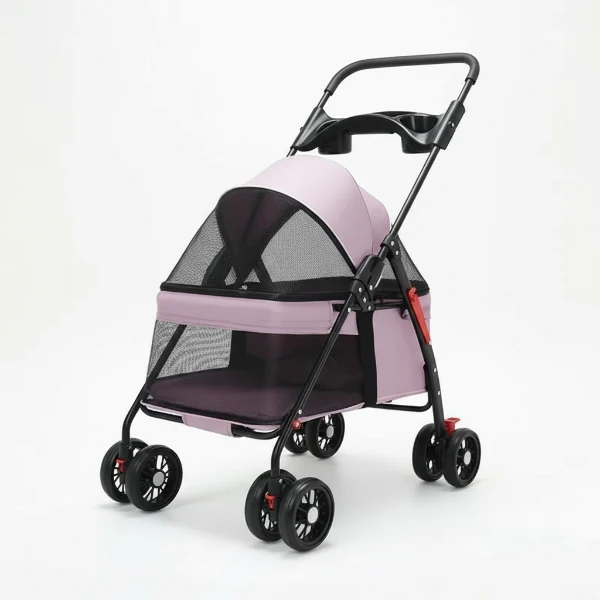 Poussette pour chien légère et pliable | Oscar et Plume