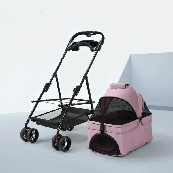 Poussette pour chien légère et pliable | Oscar et Plume