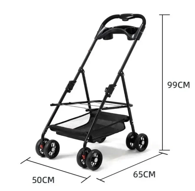 Poussette pour chien légère et pliable | Oscar et Plume