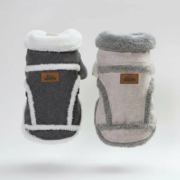 Manteau Doublé Fausse Fourrure Pour Petit Chien