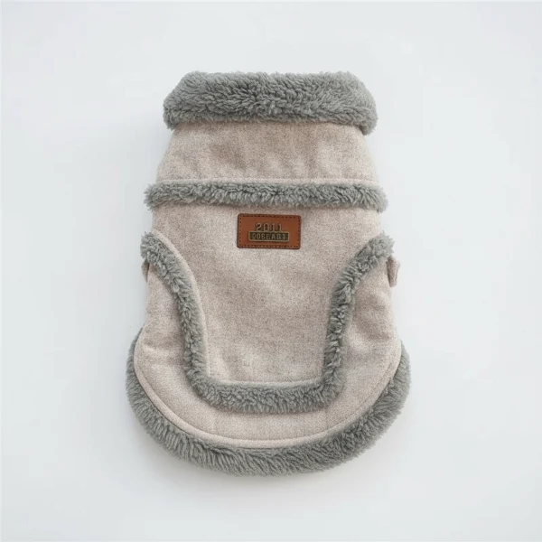 Manteau Doublé Fausse Fourrure Pour Petit Chien