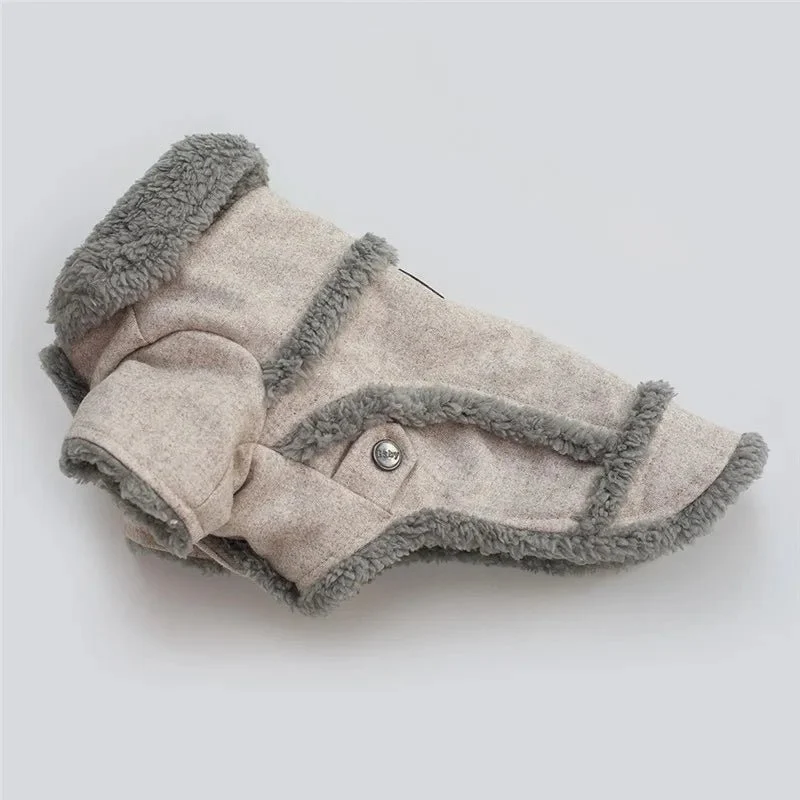 Manteau Doublé Fausse Fourrure Pour Petit Chien