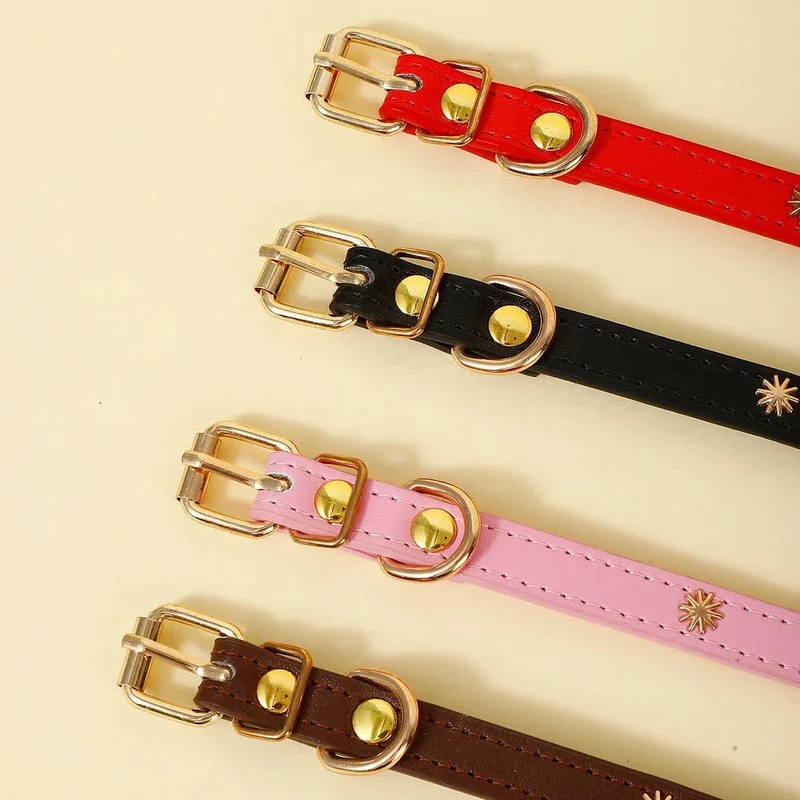 Collier Design Avec Rivets Pour Chat