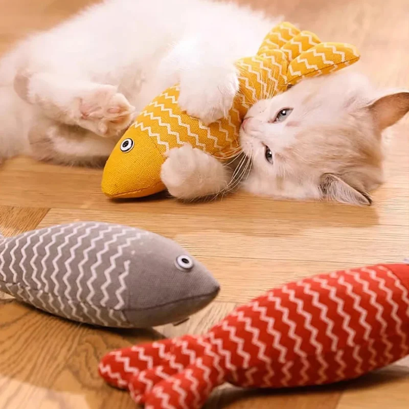 Jouet En Forme Poisson Herbe À Chat
