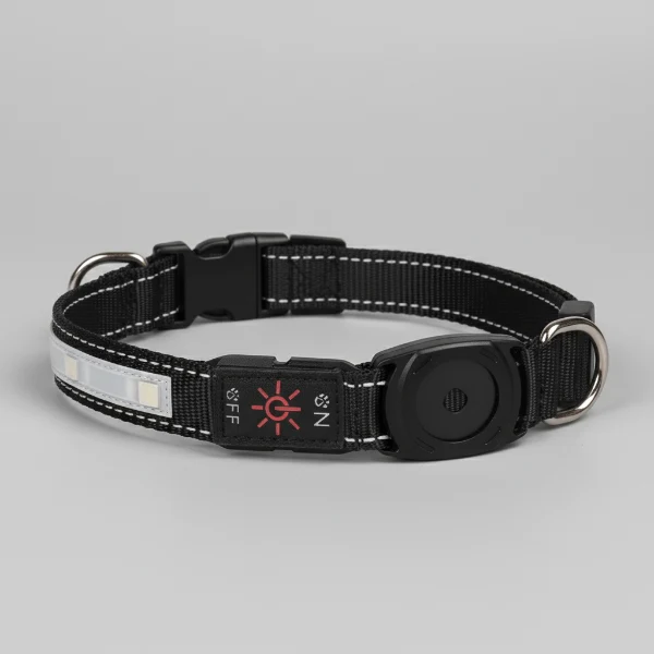Collier Led Avec Emplacement Airtag Pour Chien