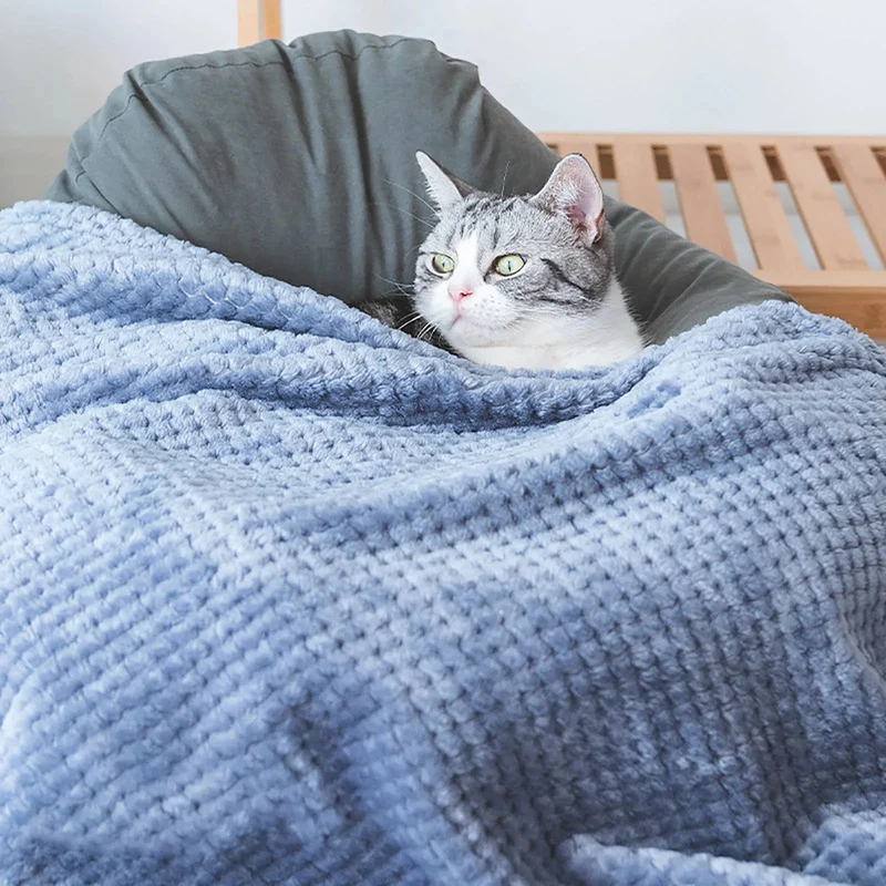 Couverture toute douce et moelleuse pour chat et chien - Les Bonnes Affaires