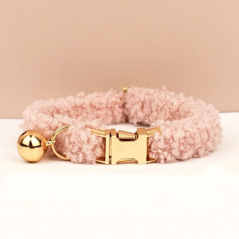 Collier Fourrure Avec Clochette Personnalisable Pour Chien Et Chat