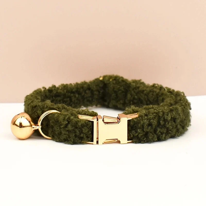 Collier Fourrure Avec Clochette Personnalisable Pour Chien Et Chat