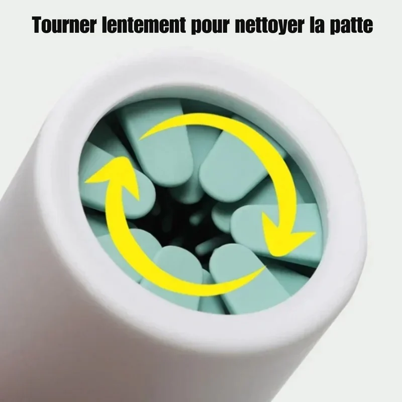 Lave-pattes pour chien - Nettoyage facile et efficace
