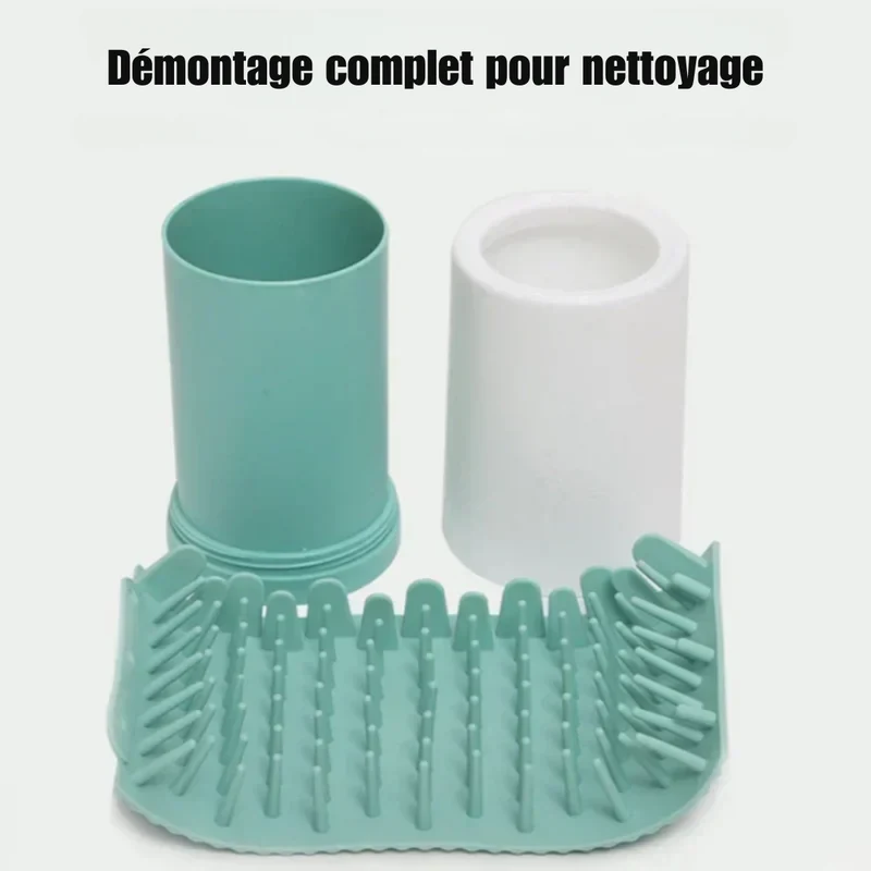 Lave-pattes pour chien - Nettoyage facile et efficace