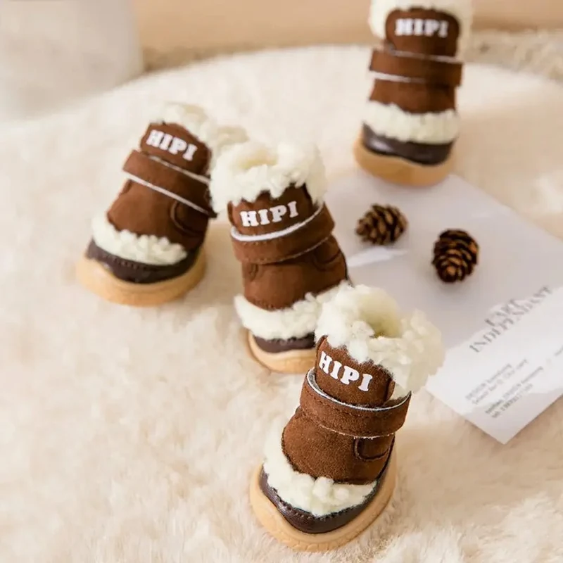 Chaussures En Fausse Fourrure Pour Petit Chien