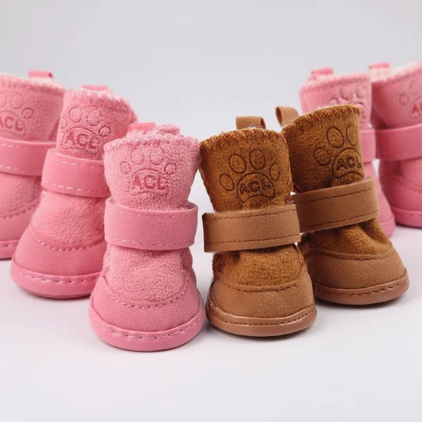 Chaussure Chaude Hiver Pour Petit Et Moyen Chien