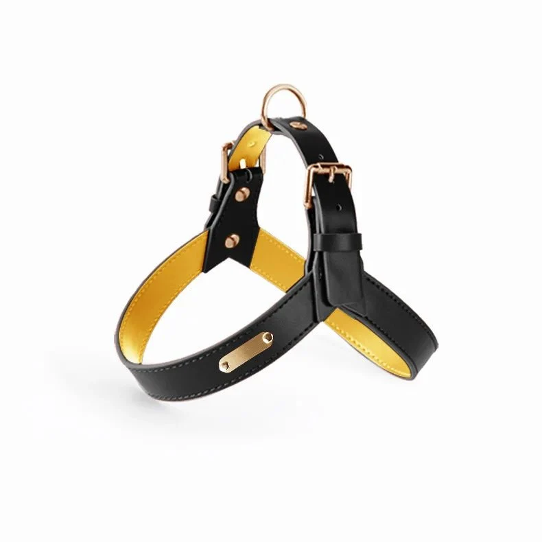 Harnais Et Laisse En Simili Cuir Pour Chien