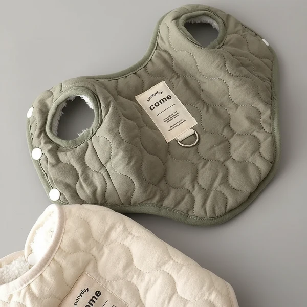 Manteau doudoune réversible Oscar & Plume : la veste hiver ultra-douce pour petit chien