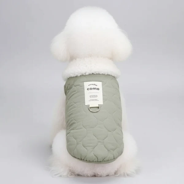 Manteau doudoune réversible Oscar & Plume : la veste hiver ultra-douce pour petit chien