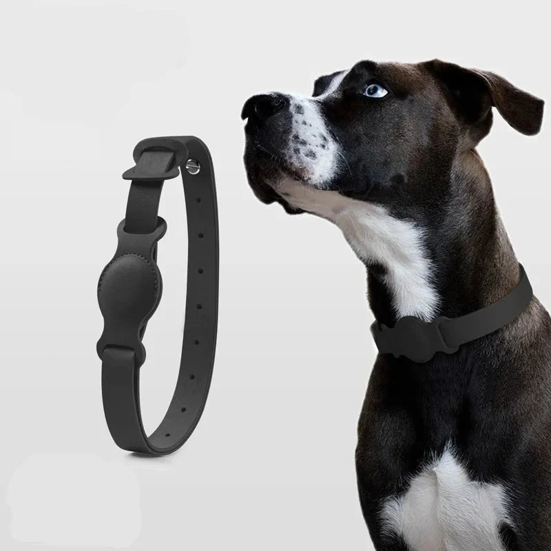 Collier AirTag pour chat Oscar & Plume, cuir synthétique réglable et sécurisé