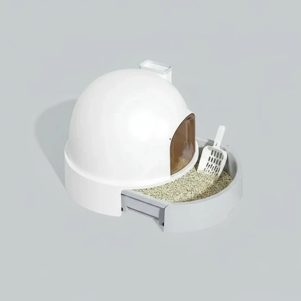 Litière Fermée Design Et Confort Pour Chat