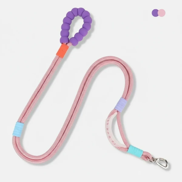 Laisse main libre pour chien avec poignée ergonomique confortable