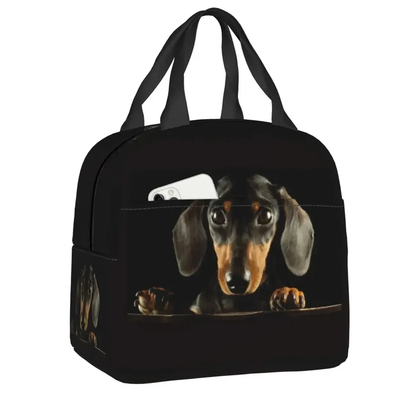 Sac Isotherme Teckel Oscar et Plume - Design Unique