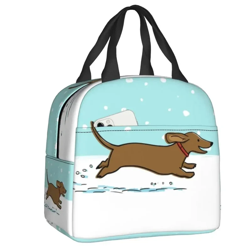 Sac Isotherme Teckel Oscar et Plume - Design Unique