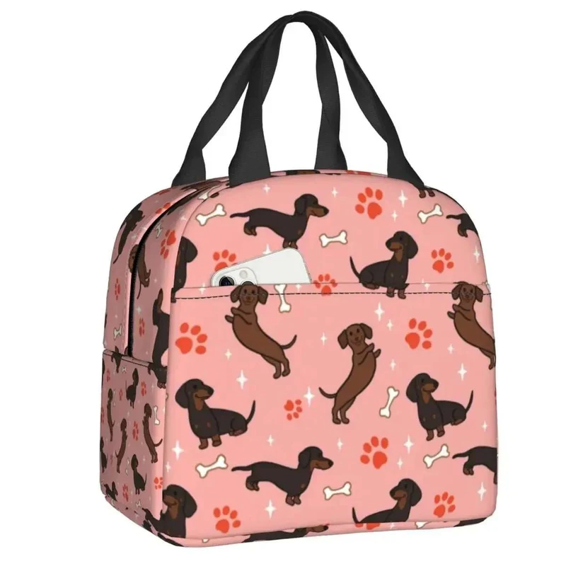 Sac Isotherme Teckel Oscar et Plume - Design Unique