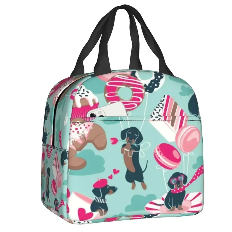 Sac Isotherme Teckel Oscar et Plume - Design Unique