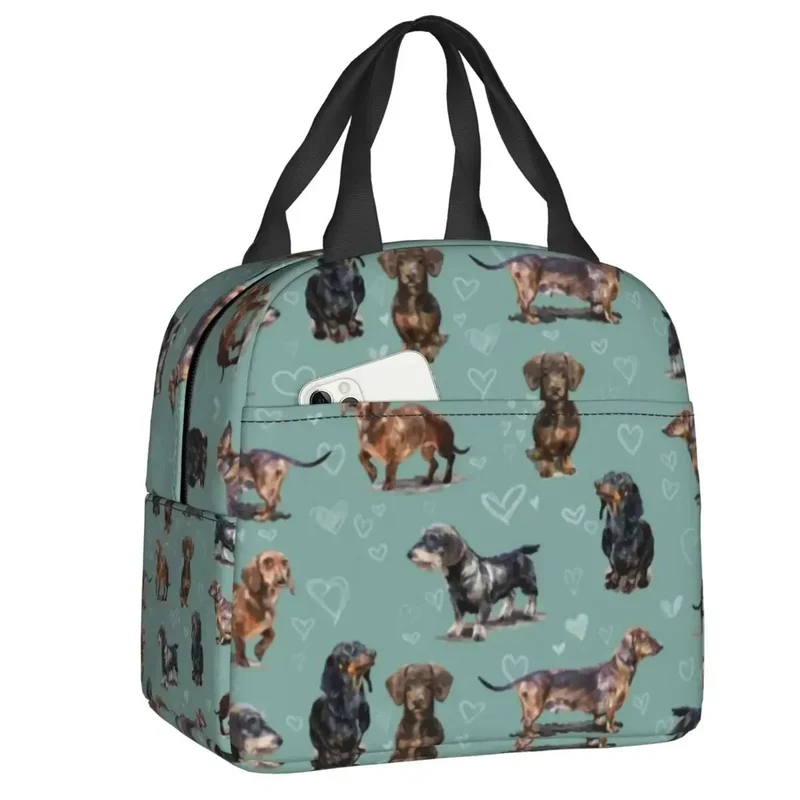 Sac Isotherme Teckel Oscar et Plume - Design Unique