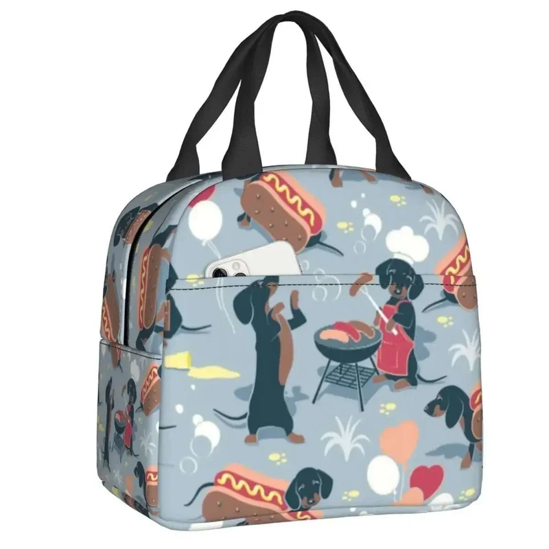 Sac Isotherme Teckel Oscar et Plume - Design Unique