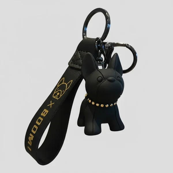 Porte-Clés Design En Forme De Bouledogue