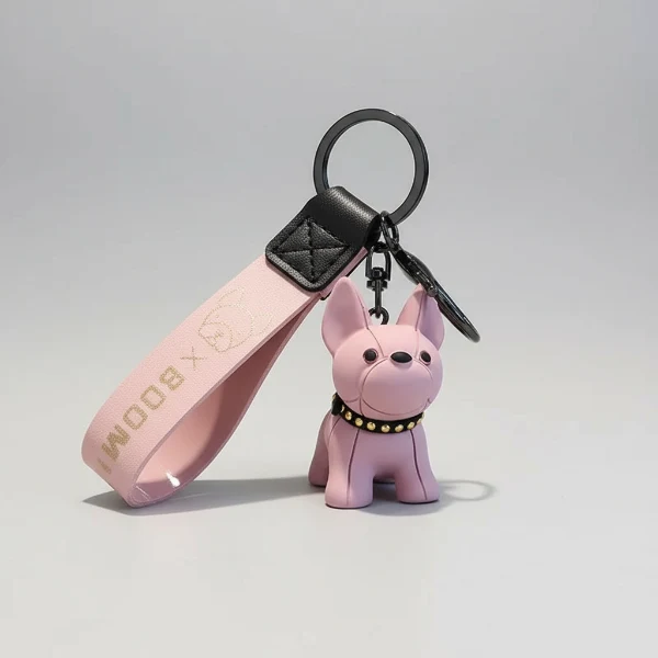 Porte-Clés Design En Forme De Bouledogue