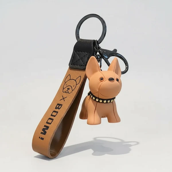 Porte-Clés Design En Forme De Bouledogue