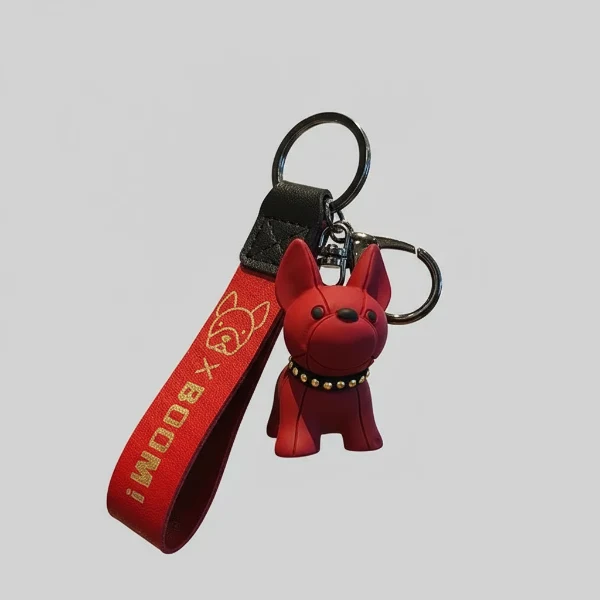 Porte-Clés Design En Forme De Bouledogue