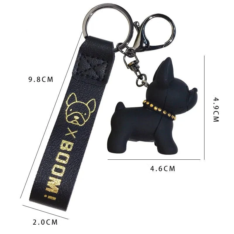 Porte-Clés Design En Forme De Bouledogue