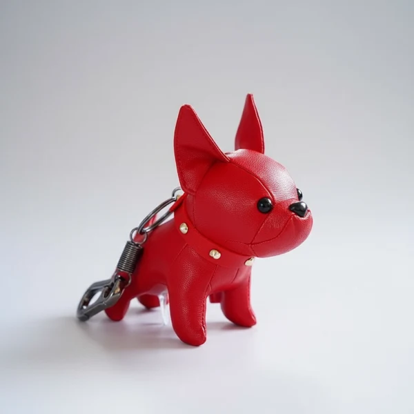Porte-Clé Bouledogue Design - Accessoire Chic et Résistant