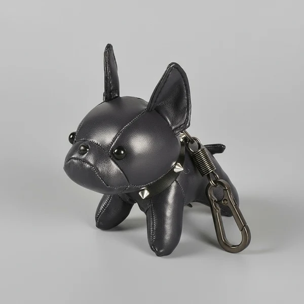 Porte-Clé Bouledogue Design - Accessoire Chic et Résistant