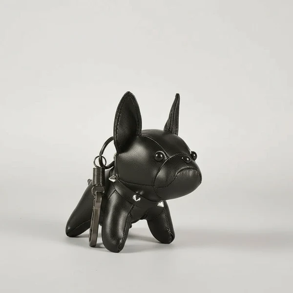 Porte-Clé Bouledogue Design - Accessoire Chic et Résistant
