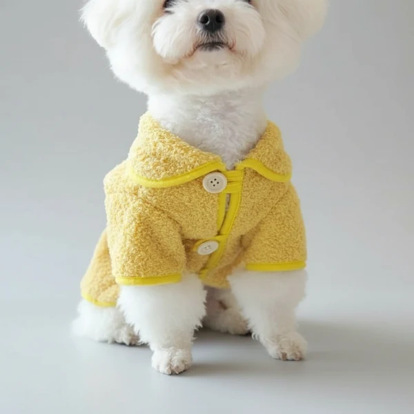 Manteau Doublé Fausse Fourrure Petit Chien