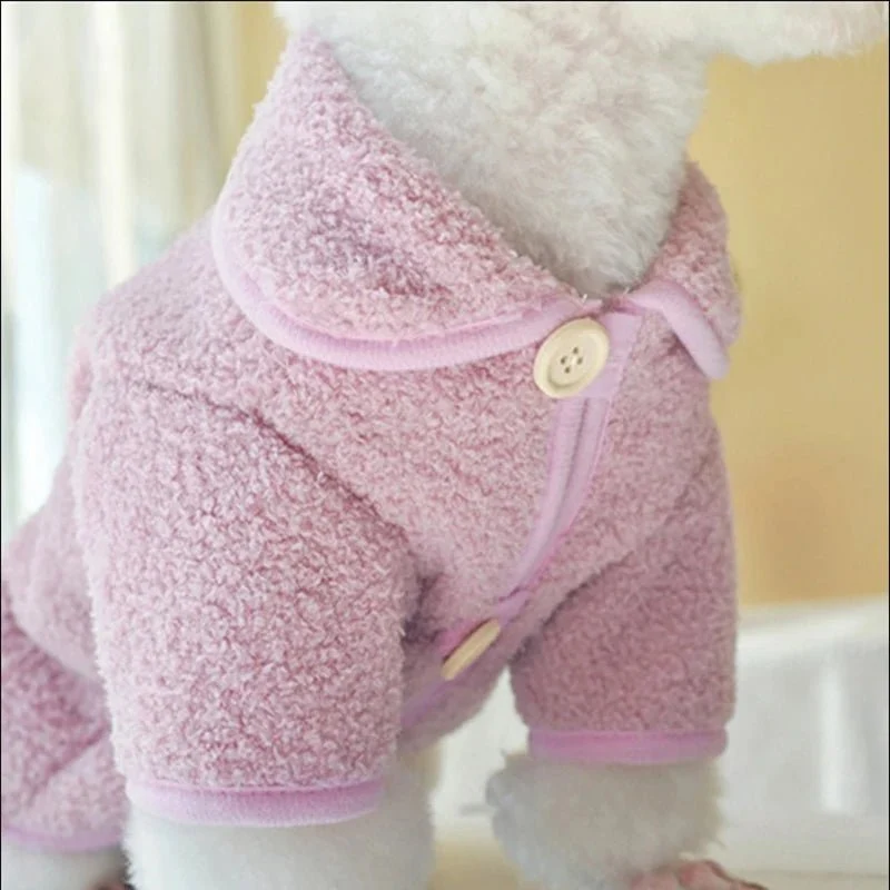Manteau Doublé Fausse Fourrure Petit Chien