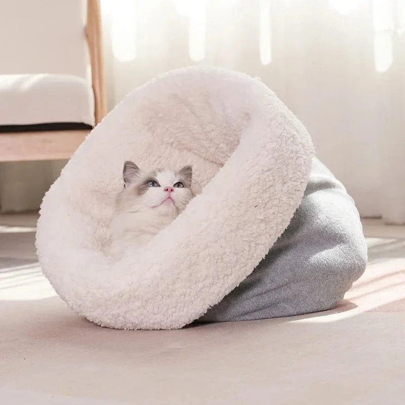 Sac De Couchage Pour Chat Façon Polaire