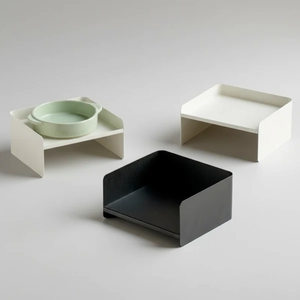 Gamelle Design Avec Support Métallique Pour Chien