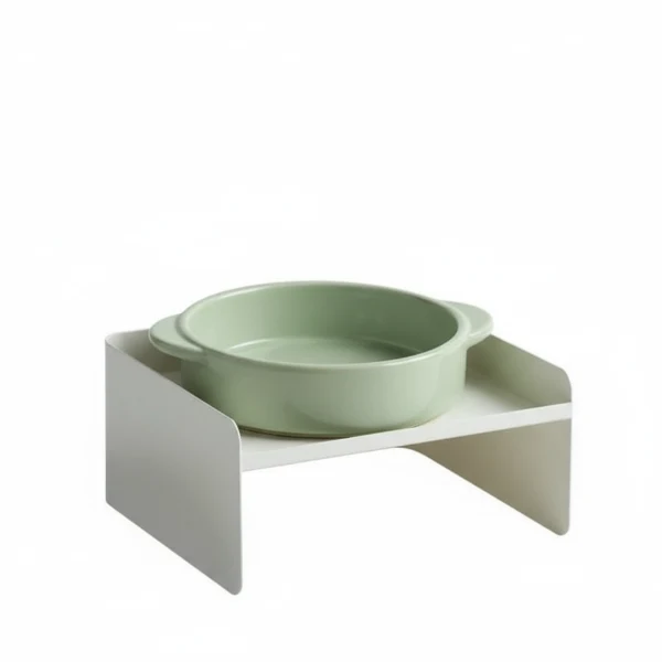 Gamelle Design Avec Support Métallique Pour Chien