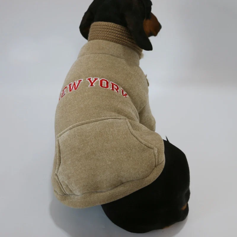 Sweat En Polaire Impression Velours Pour Teckel