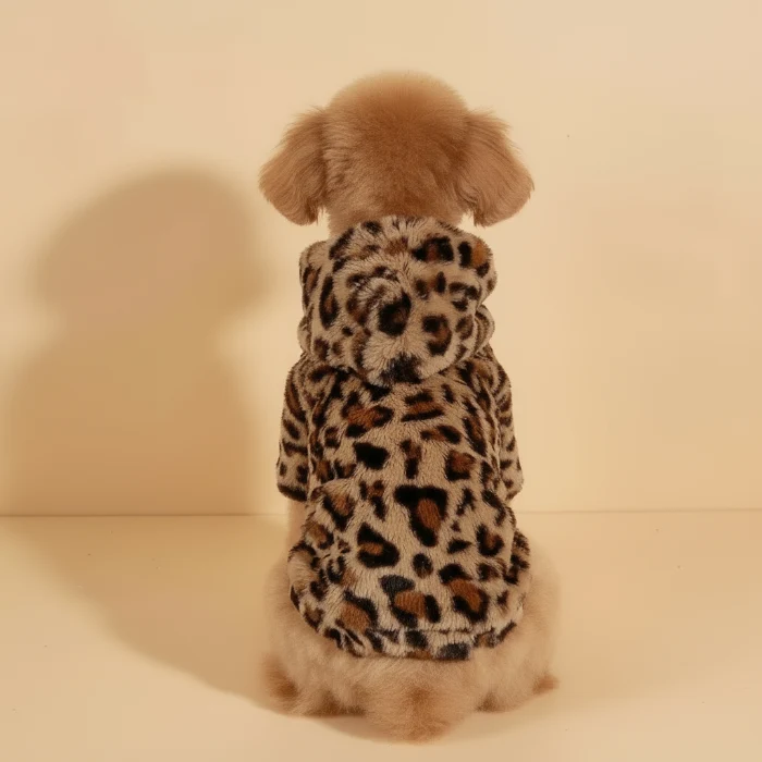 Pull Polaire Léopard Chaud pour Chien - Oscar et Plume