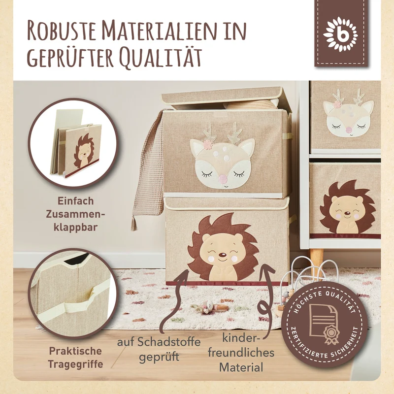 Aufbewahrungsbox Igel Piksi mit Deckel