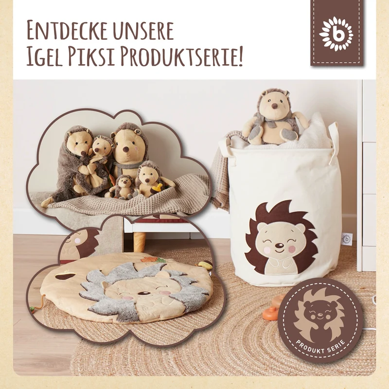 Aufbewahrungsbox Igel Piksi mit Deckel