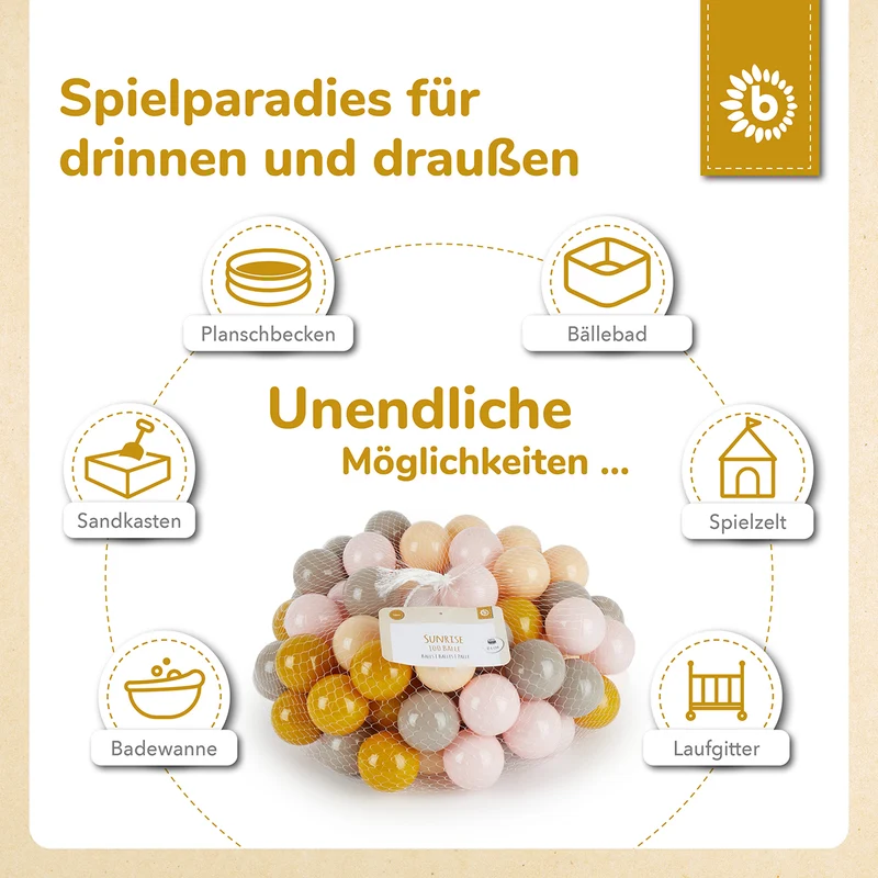 Bälle Sunrise 100 Stück