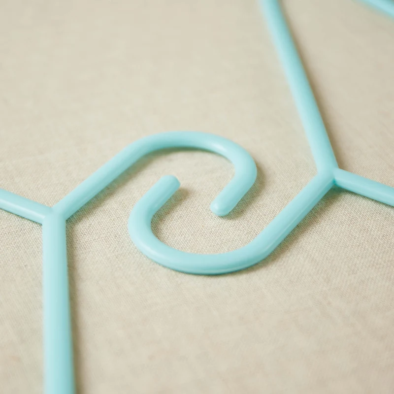Kleiderbügel 8er Set light teal