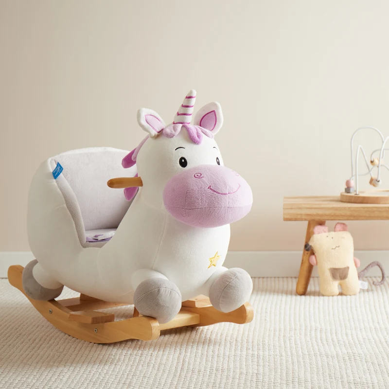 Schaukeltier Baby Einhorn Hörnchen