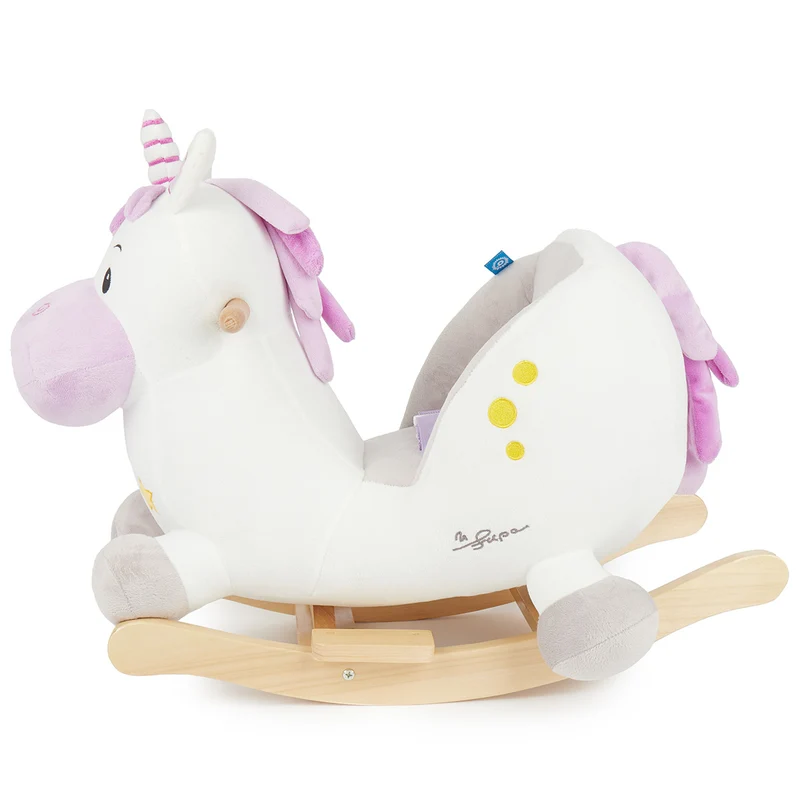 Schaukeltier Baby Einhorn Hörnchen